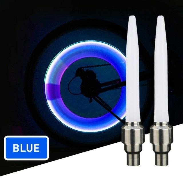 Colorful Wheel Light For Bike Bicycle Wheel Tire Lamp Bike Wheel Tire Cap Neon LED Light Lamp Safety Bicycle Bike Wheel Lights With Batteries At Night For Kids Mountain Bicycle Car Motorcycle