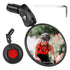 Bike Rear Mirrors Cycling Mobility Scooter Round Handlebar End Mirror Rotatable Adjustable Bicycle Mirror With Safety Rearview Mirror Convex Mirror With Adjustable Handlebar Installation Suitable For Mountain Road Bikes