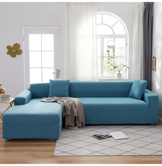 Elegant Elastic Sofa Covers Set for Living Room Chaise Lounge L Shape Corner Stretch Couch Armchair Slipcover Furniture Protector Shaped Sofa Cover Sectional Couch Cover for Living Room Fabric Chaise Lounge Slipcover