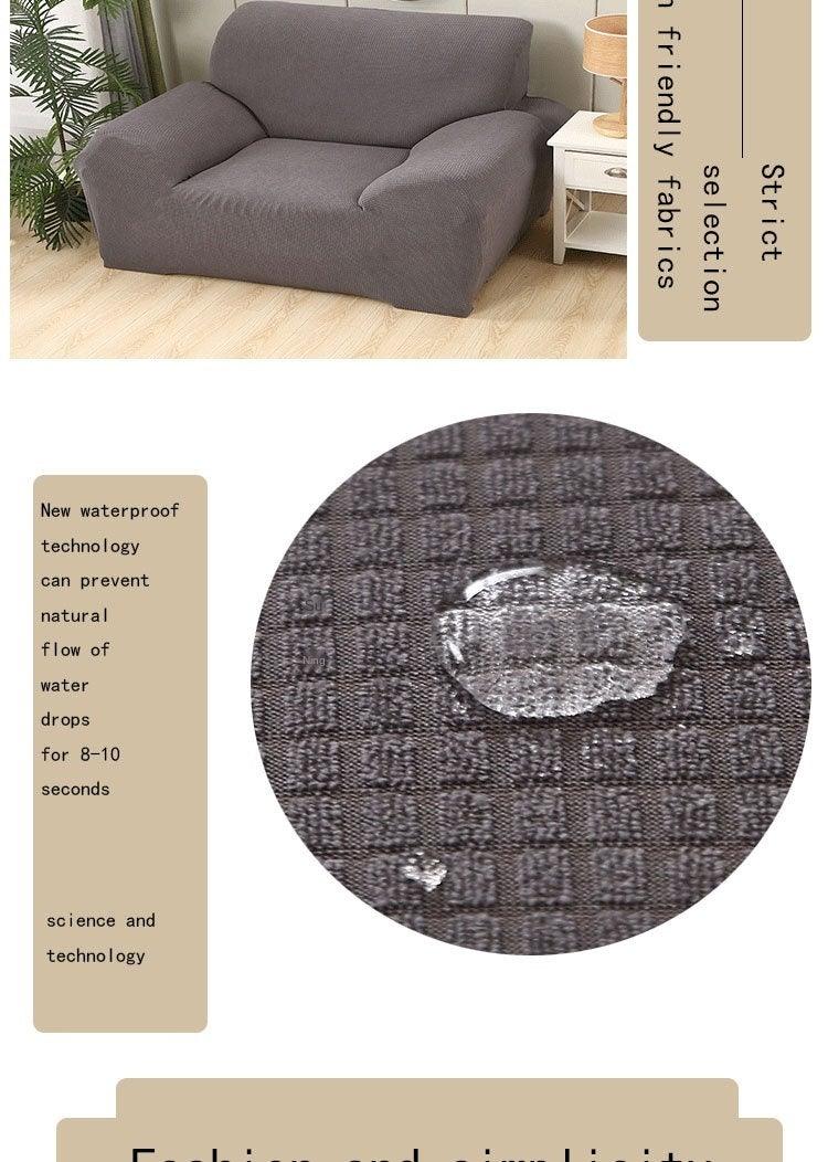 Sofa Cover Waterproof Waffle Sofa Cover All-Inclusive Thick  Sofa Towel Waterproof Sofa Cushion Waterproof Couch Cover Dual Waterproof Sofa Cover Stretch Jacquard Sofa Slipcover Leakproof Furniture Protector For Kids