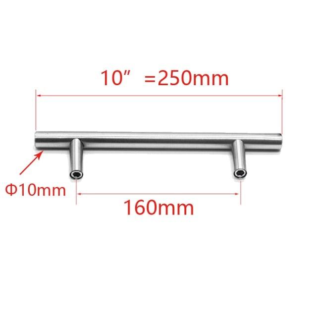 Stainless Steel Kitchen Door Cabinet T Bar Handle Pull Knob cabinet Knobs Furniture Handle Cupboard Drawer Handle Stainless Steel Hollow Bar Drawer Pulls Cupboard Knob for Kitchen Furniture Hardware