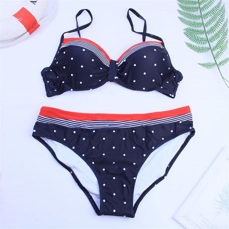 Bikini New 2 Piece Women Swimsuit Women's High Waist Bikini Set Fashion Puff Sleeve Swimwear Set Bathing Suits Solid Color Short Puff Sleeve Summer High Waist Cut Backless Bathing Suit Beachwear