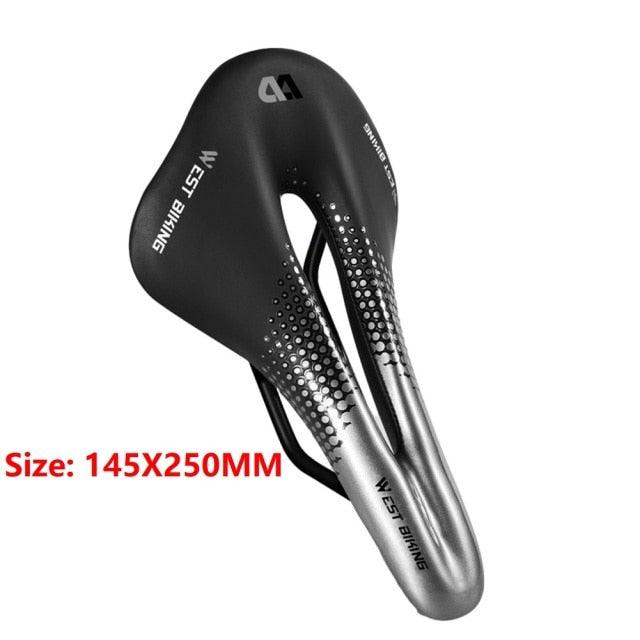 Bicycle Soft Thick Saddle Mountain Road Bike Wide Seat Cushion Road Bike Carbon Saddle Comfort Bike Saddle Ergonomic Waterproof Bicycle Seat For Road Bike Mountain Bike Seats