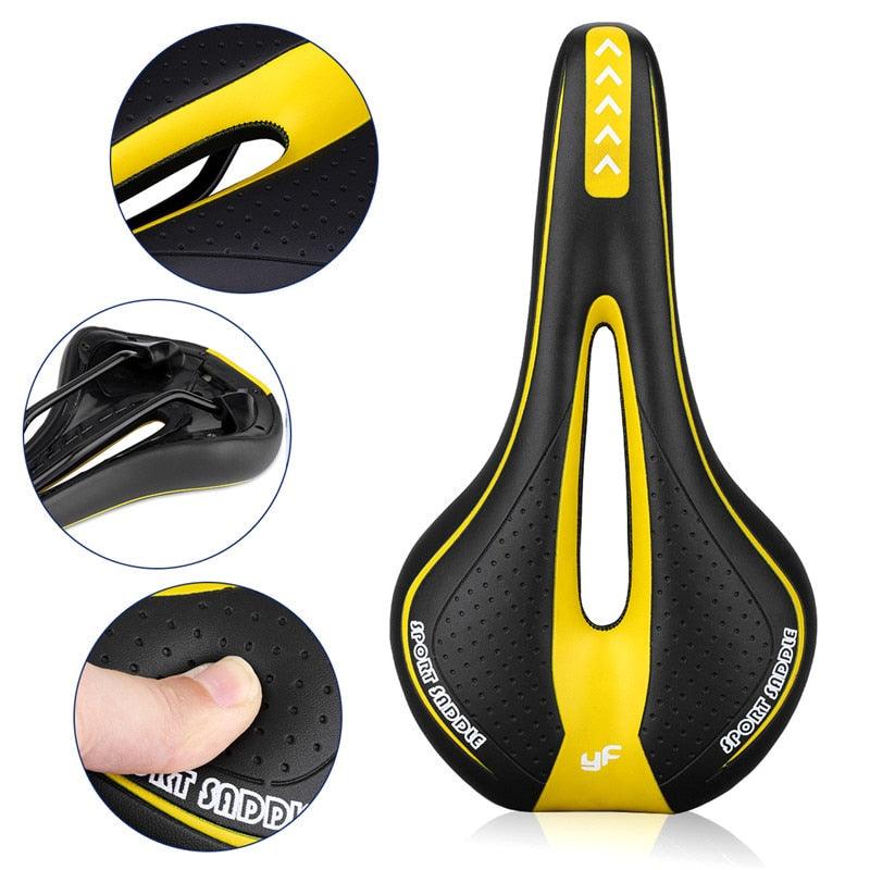 Soft Bicycle Saddle Cushion Bicycle Hollow Saddle Cycling Road Mountain Bike Seat Made Of Comfortable Memory Foam Bicycle Seat With Ergonomic Zone Concept For Men