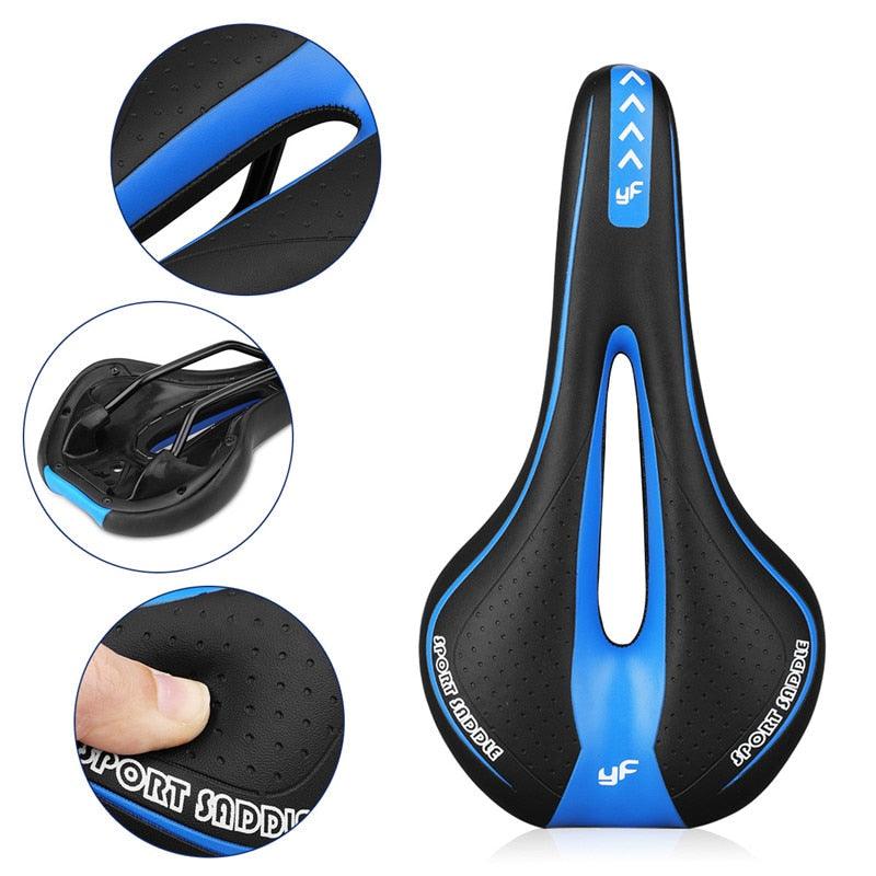 Soft Bicycle Saddle Cushion Bicycle Hollow Saddle Cycling Road Mountain Bike Seat Made Of Comfortable Memory Foam Bicycle Seat With Ergonomic Zone Concept For Men