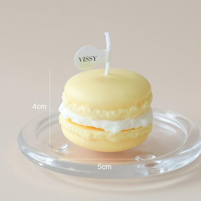 Handmade Lovely Macaron Candle Macaron Candles Scented Candle Cute Handmade Aromatherapy Candles Gifts For Women Home Decor Candle Scented Candles Aromatherapy Wedding Home Decoration Scented Candles INS Shooting Props