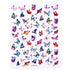 Blue Butterfly 3D Nail Stickers Flowers Leaves Self Adhesive Transfer Sliders Wraps Manicures Foils Decorations Decoration Tattoo Manicure Transfer Nail Decals Flowers Butterfly Designs Nails Supply Manicure Tips Design Nail Decoration