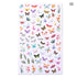 Blue Butterfly 3D Nail Stickers Flowers Leaves Self Adhesive Transfer Sliders Wraps Manicures Foils Decorations Decoration Tattoo Manicure Transfer Nail Decals Flowers Butterfly Designs Nails Supply Manicure Tips Design Nail Decoration