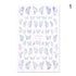 Blue Butterfly 3D Nail Stickers Flowers Leaves Self Adhesive Transfer Sliders Wraps Manicures Foils Decorations Decoration Tattoo Manicure Transfer Nail Decals Flowers Butterfly Designs Nails Supply Manicure Tips Design Nail Decoration