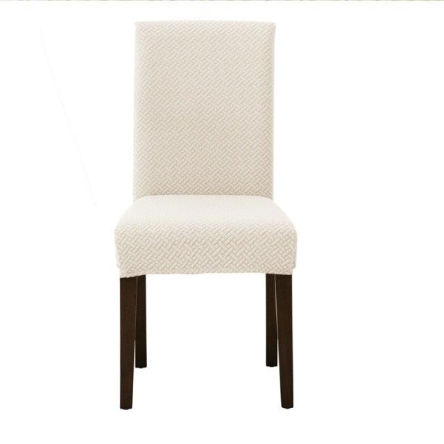 Dining Room Chair Cover Spandex Elastic Stretch Slipcover For Chairs Kitchen Hotel Banquet Sure Fit Home Décor Stretch Short Dining Room Chair One Piece Slipcover Form Fit Polyester/Spandex Machine Washable