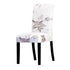 Printed Chair Cover Economical and Practical Stretch Seat Cover Slipcovers Big Elastic Washable Dining Chairs Beach Chairs Removable Washable Short Parsons Kitchen Chair Covers Protector for Dining Room Hote