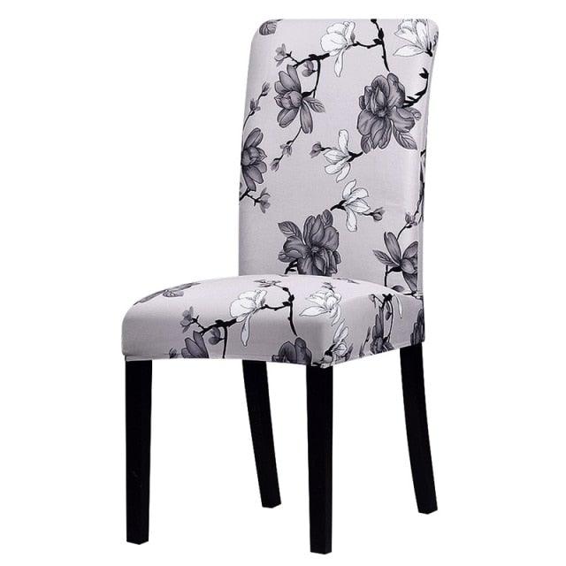 Printed Chair Cover Economical and Practical Stretch Seat Cover Slipcovers Big Elastic Washable Dining Chairs Beach Chairs Removable Washable Short Parsons Kitchen Chair Covers Protector for Dining Room Hote