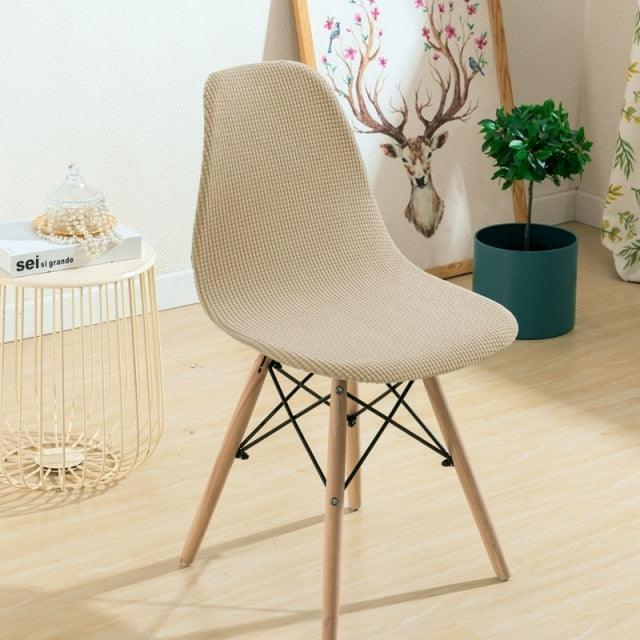 Waterproof Chair Cover for Shell Chair Washable Removable Armless Shell Seat Cover Banquet Home Modern Style for Kitchen Dining Room Chair Slipcovers Dining Chair Covers Parsons Chair Slipcover Stretch Chair Covers For Dining Room