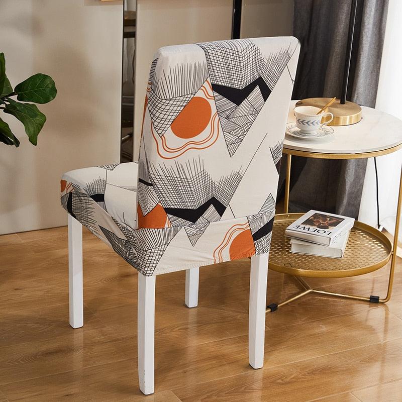 Spandex Seat Chair Cover Removable Slipcover Anti-Dirty Kitchen Cover For Banquet Wedding Dinner RestaurantStretch Spandex Dining Chair Slipcovers Removable Washable Dining Room Chair Protector Cover Seat Slipcover