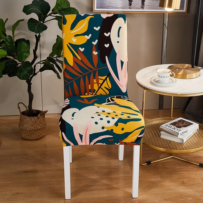 Spandex Seat Chair Cover Removable Slipcover Anti-Dirty Kitchen Cover For Banquet Wedding Dinner RestaurantStretch Spandex Dining Chair Slipcovers Removable Washable Dining Room Chair Protector Cover Seat Slipcover