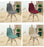 Waterproof Chair Cover for Shell Chair Washable Removable Armless Shell Seat Cover Banquet Home Modern Style for Kitchen Dining Room Chair Slipcovers Dining Chair Covers Parsons Chair Slipcover Stretch Chair Covers For Dining Room