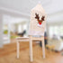 Christmas Hat Chair Cover Xmas Santa Claus Deer Elk Dining Chair Covers for Kitchen Placemat Dining Seat Christmas Home Decor r Back Cover Removable Washable Chair Protector Cover For Kitchen Dining Room Chairs and Living Room 50x60cm