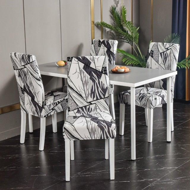 Marble Printed Stretch Chair Cover For Dining Room Office Banquet Chair Protector Elastic Material Armchair Cover  Chair Cover Chair Slipcover Marble Background Texture Parson Chair