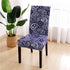 Printed Chair Cover Spandex Stretch Durable Soft Seat Chair Covers Slipcovers for Kitchen Dining Room Wedding Banquet Hotel  Chair Covers for Dining Room Stretch Spandex Removable Washable Anti-dust Seat Slipcover  Protector for Hotel Office Ceremony