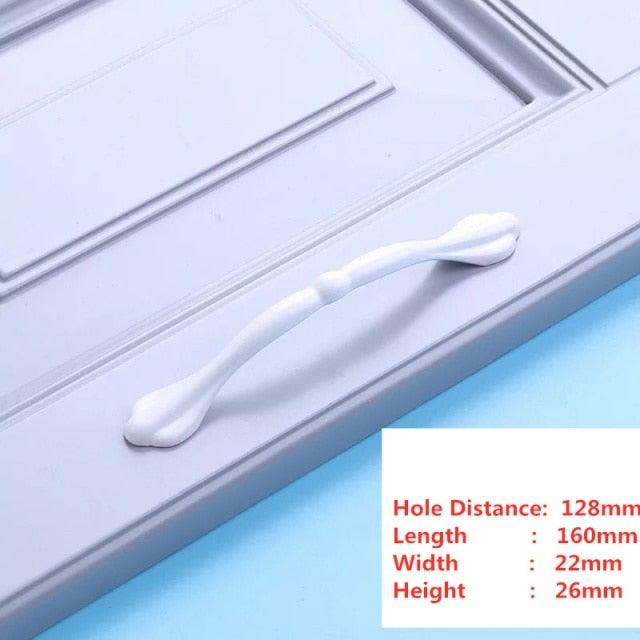 Handles Drawer Cabinet Furniture Kitchen Handles For Cabinet Knob Door Drawer Furniture Kitchen Knob Simplicity White Stainless Steel Hollow Tube  Bar Drawer Pulls Cupboard Knob For Kitchen Furniture Hardware