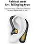 Business Bluetooth Hands-free Earphone Comfortable Single Ear Wireless Headset Waterproof Sport Earbuds 48 Working Time Wireless HD Call Headphone Bluetooth 5.0 Earbuds Noise Isolating Clear Calls Sweat Resistance Lightweight HiFi Headphone