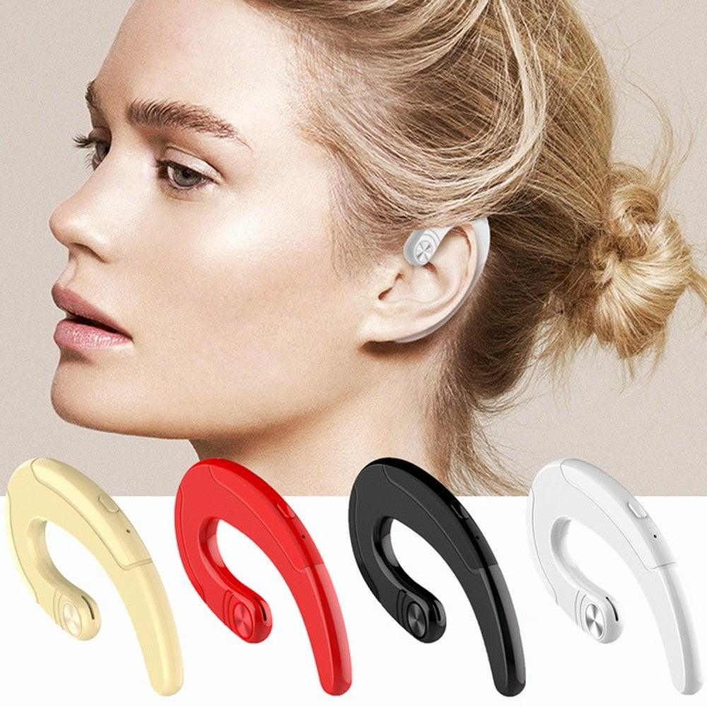 Exquisite Headphone Bluetooth Headset Single Noise Cancelling Ambient Sound Earphone Wireless Bluetooth Earbuds Office Over Ear Headphones Handsfree Business Bone Conduction Earphones Comfortable Secure Fit Headphones With Mic