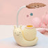 Snail Led Table Lamp Cute Pen Holder Desk Light Reading Study Children Bedroom College Dorm Eye Protection Adjustable Organizer Cute Study Lamps for Bedroom Décor