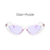 Luxury Black Design Sun Glasses Colorful Frames Vintage Sunglasses For Woman New Cat Eye Eyewear Triangular Retro Shades Ideal Glasses For Driving UV400