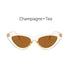 Luxury Black Design Sun Glasses Colorful Frames Vintage Sunglasses For Woman New Cat Eye Eyewear Triangular Retro Shades Ideal Glasses For Driving UV400