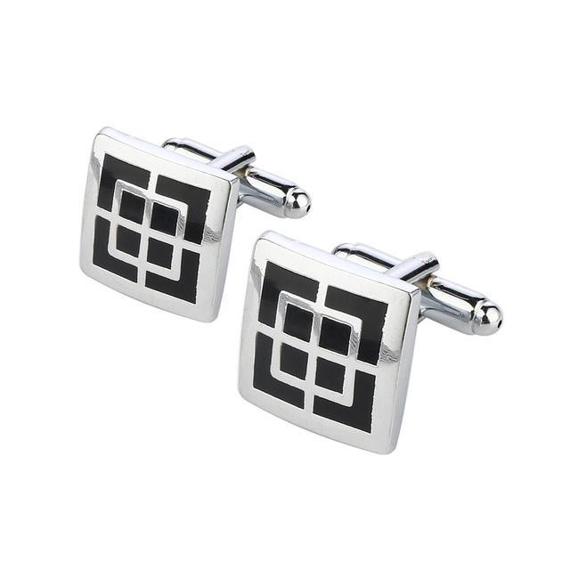 Modern Men Shirt Cufflink Fashion Cuff Link Male Silver Color Luxury Wedding Cufflinks Set Party Special Occasions Gift For Ceremony