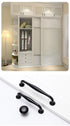 Modern Cabinet Handles Solid Aluminum Alloy Door Knobs And Handles Kitchen Cupboard Pulls Drawer Knobs Furniture Handle Hardware Black Cabinet Cupboard Drawer Door Handle Drawer Dresser Pulls for Furniture Kitchen Cabinet Cupboard Hardware