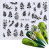 Nail Stickers for Manicure Nail Sticker Sliders For Nails Decal Self-adhesive Nails Figures Transfer Black Accessories Sliders Manicure Decoration 3D Nail Supplies Holographic Decals Transfer Sliders Nail Design Manicures Nail Self-Adhesive Sticker