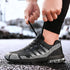 Running Mens Sport Elegant Sneakers Air Cushion Sneakers Lace Up Low Top Jogging Shoes Man Athletic Footwear Breathable Comfortable Athletic Running Sneakers