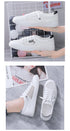 Women's White Casual Sneakers Spring  Summer Breathable Flats Solid Color Mesh Shoes Fashion White Flat Sneakers Women Workout Tennis Walking Gym Fashion Sneakers