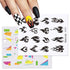 Rainbow Wave Love Heart Pattern Water Decals Stickers Butterfly Dragon Geometry Slider For Nails Art Decoration Tip Water Transfer Nail Decals Sticker For Pretty Girl Self-Adhesive Nail Decals Designer Nail Stickers for Acrylic