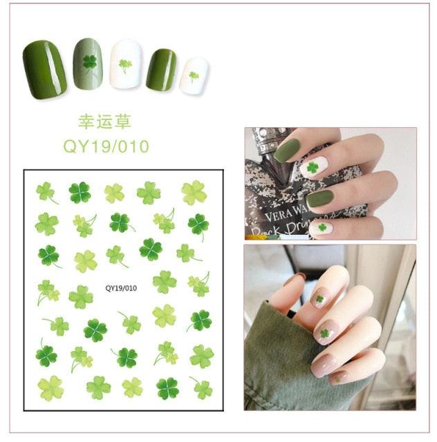 Cartoon Characters Plants Animals Forest Flowers Small Fresh Flowers 3D Nail Stickers Hyuna Style Nail Patch Waterproof Self Adhesive Nail Decals for Nail Art Decoration Including Hearts Stars Letters Bowknot Leaves Flowers Plants Fruits Butterflies - ALLURELATION - 3D Nail, 554, bowknot, environmental-friendly, Fruits Butterflies, Hearts Star, Hyuna Style, Leaves Flowers, Letters Bowknot, Nail Art, Nail Patch, Nail Stickers, non-toxic, Safe materials, Waterproof - Stevvex.com