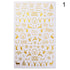 Gold Silver White Snowflakes 3D Nail Stickers Iridescent Self Adhesive Transfer Decals Manicures Art Decoration Slider  Nails Decals Sticker Hot Sexy Girl Tip Back Glue Decal Cool Lollipop Self Adhesive Acrylic Tips Tool Decoration