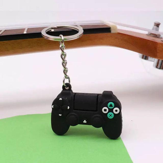 Creative PVC Simulation Joystick Game Machine Handle Keychain Video Game Controller Keychains Game Controller Handle Key Ring Video Game Keychain Pendant For Video Game Party Favors Model Key Chain Pendant Men Women Holder Trinket Gift