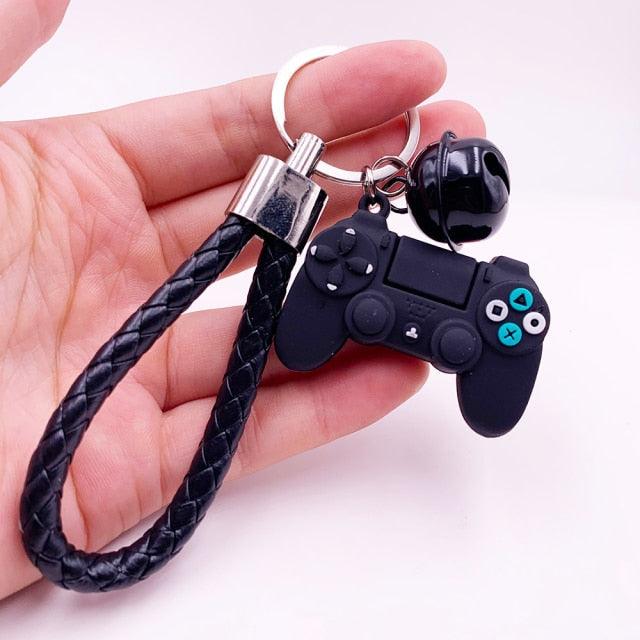 Creative PVC Simulation Joystick Game Machine Handle Keychain Video Game Controller Keychains Game Controller Handle Key Ring Video Game Keychain Pendant For Video Game Party Favors Model Key Chain Pendant Men Women Holder Trinket Gift