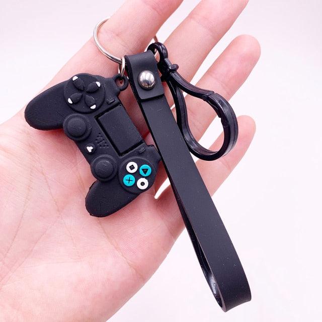 Creative PVC Simulation Joystick Game Machine Handle Keychain Video Game Controller Keychains Game Controller Handle Key Ring Video Game Keychain Pendant For Video Game Party Favors Model Key Chain Pendant Men Women Holder Trinket Gift