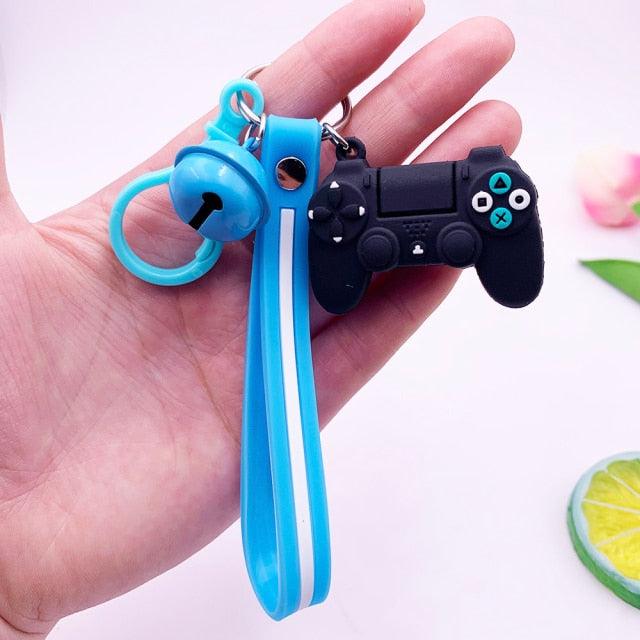 Creative PVC Simulation Joystick Game Machine Handle Keychain Video Game Controller Keychains Game Controller Handle Key Ring Video Game Keychain Pendant For Video Game Party Favors Model Key Chain Pendant Men Women Holder Trinket Gift