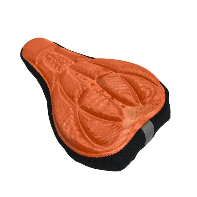 Mountain Bike 3D Saddle Cover Thick Breathable Super Soft Bicycle Seat Cushion Silicone Sponge Gel Seat Cover With Gel Padding And Memory Foam Bike Seat Cushion Cover Pad  For Bicycle Seat Saddle