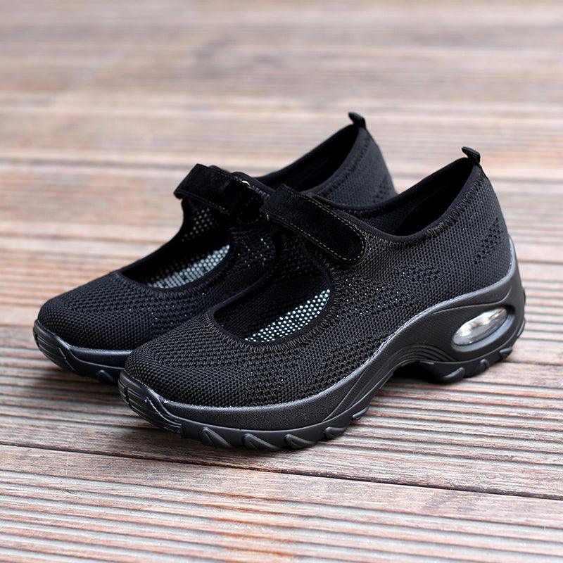 New Air Cushion Flat Shoes Women Mesh Sneakers Breathable Women Shoes Increase Casual Shoes Air Cushion Woman Mesh Sneakers Breathable Flats Womens Shoes