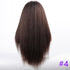 Long Kinky Straight Synthetic Wigs for Black Women Black Brown Blonde Ginger Red White Hair Afro Wigs Synthetic Hair  Wigs For Black Women Cosplay Wigs For Women