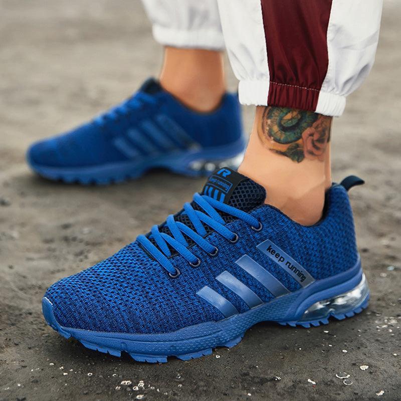 Men's Casual Sports Shoes Breathable Sneakers Air Cushion Running Shoes Air Cushion Mesh Running Shoes Women Footwear Mens Casual Sport Training Fitness Sneakers For Workout