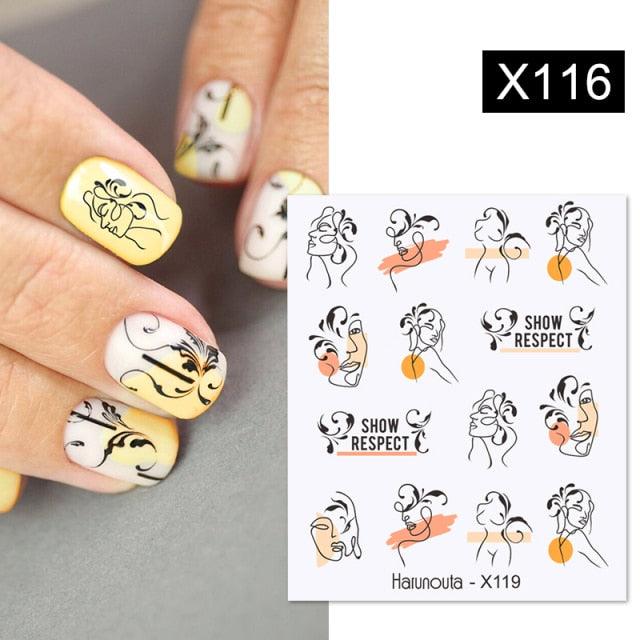 Snowflakes Nail Water Decals Christmas White Snow Transfer Sticker Decoration Slider Flower Leaf Manicuring Art Paper Tips Snowflake Bronzing Christmas Slider Nail Art 3D Decals Decoration Decals Snowflakes Elk Bear Christmas Xmas Stickers