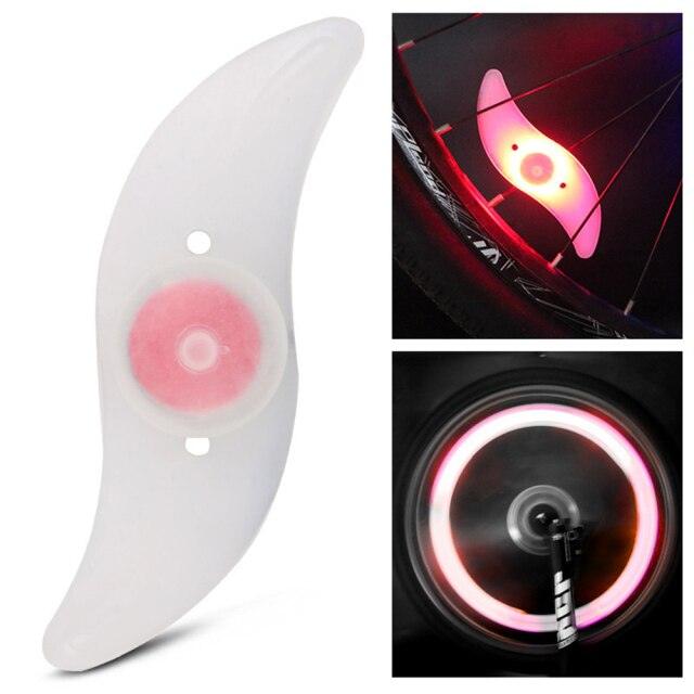 Bike Wheel Spokes Light 3 Lighting Mode LED Night Ride Waterproof Safety Warning Light Bicycle Colorful Lamp With Battery Waterproof LED Bicycle Spoke Lights Safety Flashing Lights For Bike