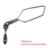 Bicycle Rear View Mirror Bike Scooter Clear Back Sight Reflector Adjustable Rotatable Handlebar Cycling Mirror HD Safety Bicycle Cycling Rearview Mirror And New Scratch Resistant Convex Lens Universal Adjustable Rotatable Handlebar Glass Lens Mirror