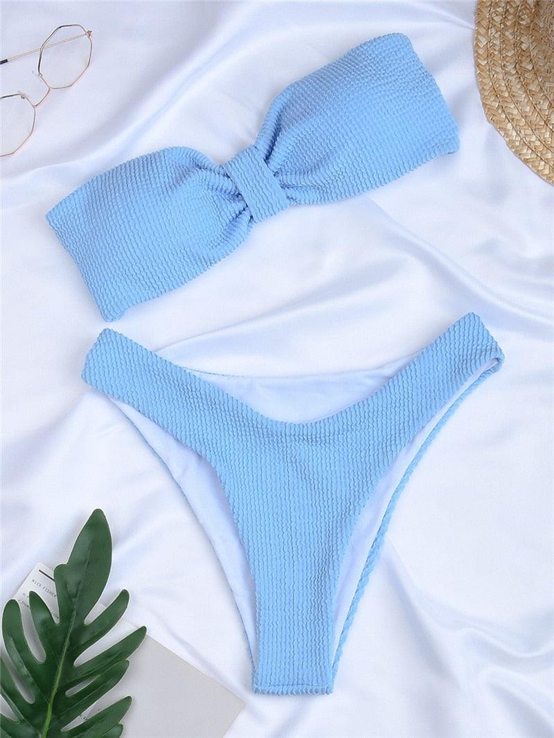 Women One-Shoulder Bikini Swimsuit Women Push Up Swimwear Women's Bathing Suit Comfortable Bikini Ribbed Two Piece Swimsuit Bikini Set Summer Bathing Suit Beach Wear Swimming Suit - ALLURELATION - 519, Beach bikini, Beach Wear, bikini, Bikini Swimsuit, classic bikini, comfortable bikini, Fashion bikini, Modern bikini, new design bikini, Push Up Swimwear, retro bikini, Ribbed bikini, Solid Bikini, stylish bikini, Summer bikini, swimwear, Two Piece Swimsuit, Women bikini, Women's Bathing Suit - Stevvex.com