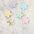 3PCS Love Happy Birthday Cake Toppers Star Cupcake Toppers Cake Decorations Glitter Star Cupcake Picks White Cloud Toothpicks for Baby Shower Stars Cupcake Topper Flags For Wedding Kids Birthday Party Supplies Cake Decoration